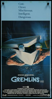 7f0447 GREMLINS Aust daybill 1984 cute, clever, mischievous, dangerous, Joe Dante horror comedy!