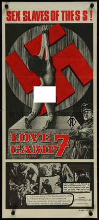 7f0463 LOVE CAMP 7 Aust daybill 1973 youthful beauties enslaved for the pleasure of the 3rd Reich!