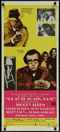 7f0484 PLAY IT AGAIN, SAM Aust daybill 1973 Woody Allen, Keaton, Lacy as Humphrey Bogart, rare!