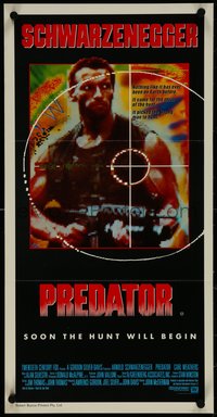 7f0485 PREDATOR Aust daybill 1987 Arnold Schwarzenegger sci-fi, like nothing on Earth!