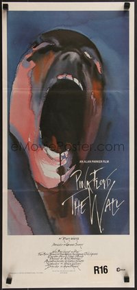 7f0500 WALL Aust daybill 1982 Pink Floyd, Roger Waters, rock & roll, great Gerald Scarfe art!