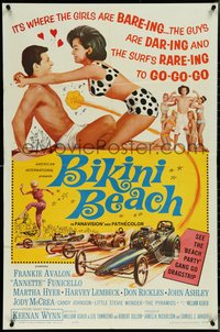 7f0946 BIKINI BEACH 1sh 1964 Frankie Avalon, Annette Funicello, sexy Martha Hyer!