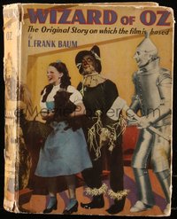 7f0264 WIZARD OF OZ English hardcover book 1939 w/8 color plates from the 1939 movie, ultra rare!