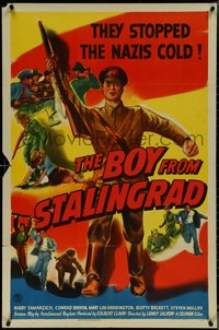 7f0962 BOY FROM STALINGRAD 1sh 1943 heroic WWII Russian youths who stopped the Nazis cold, rare!