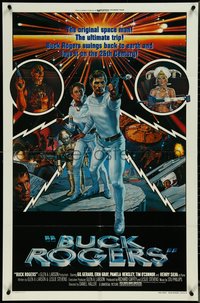 7f0965 BUCK ROGERS style B 1sh 1979 classic sci-fi comic strip, Gadino art of Erin Gray & Gil Gerard