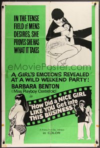 7f0293 HOW DID A NICE GIRL LIKE YOU... Canadian 1sh 1971 Playboy's Barbi Benton, ultra rare!