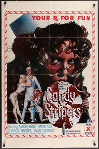 7f0968 CANDY STRIPERS 1sh 1978 sexy nurse Amber Hunt, Montana, she is your Rx for fun!