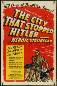 7f0980 CITY THAT STOPPED HITLER 1sh 1943 heroic Stalingrad, made when we loved the Russians!