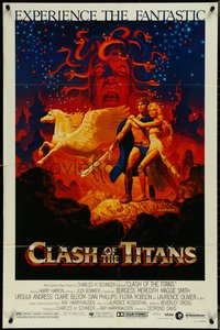 7f0981 CLASH OF THE TITANS 1sh 1981 Ray Harryhausen, fantasy art by Greg & Tim Hildebrandt!