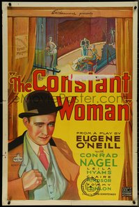 7f0989 CONSTANT WOMAN 1sh 1933 Eugene O'Neil, tragic Conrad Nagel becomes an alcoholic, ultra rare!