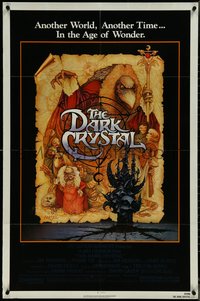 7f1000 DARK CRYSTAL 1sh 1982 Jim Henson & Frank Oz, incredible Richard Amsel fantasy art!