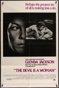 7f1009 DEVIL IS A WOMAN 1sh 1975 Il Sorriso del Grande Tentatore, Glenda Jackson!