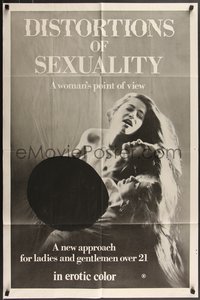 7f1018 DISTORTIONS OF SEXUALITY 1sh 1972 new approach for ladies and gentlemen over 21, ultra rare!