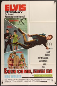 7f1030 EASY COME EASY GO 1sh 1967 scuba diver Elvis Presley looking for adventure & fun!