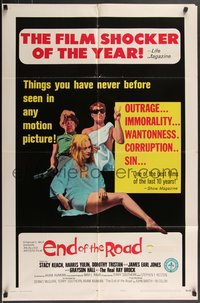 7f1036 END OF THE ROAD style B 1sh 1970 Keach, James Earl Jones, psychology sexploitation, rare!