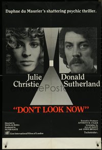 7f0391 DON'T LOOK NOW English 1sh 1974 Julie Christie, Donald Sutherland, Nicolas Roe!