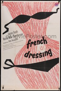 7f0393 FRENCH DRESSING English 1sh 1964 Ken Russell directed, James Booth, sexy artwork!