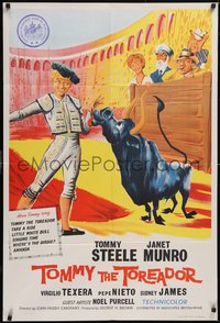 7f0399 TOMMY THE TOREADOR English 1sh 1959 different art of Tommy Steele, Janet Munro, bullfighting!