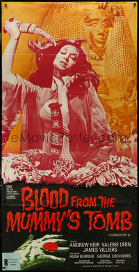 7f0200 BLOOD FROM THE MUMMY'S TOMB English 3sh 1971 wild image of human sacrifice, Hammer horror!