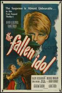 7f1047 FALLEN IDOL 1sh 1949 Ralph Richardson, directed by Carol Reed, Graham Greene!