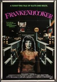 7f1062 FRANKENHOOKER 1sh 1990 great wacky horror sex image, a terrifying tale of sluts and bolts!