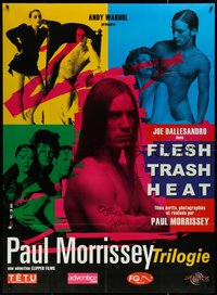 7f0150 PAUL MORRISSEY TRILOGY French 1p 2002 Joe Dallesandro in Andy Warhol's Flesh, Trash, and Heat