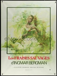 7f0162 WILD STRAWBERRIES French 1p R1970s Bergman's Smultronstallet, Landi art of Andersson, rare!