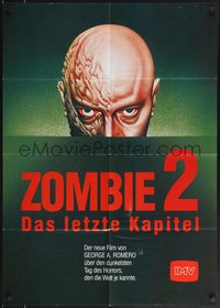 7f0324 DAY OF THE DEAD German 1985 George Romero's Night of the Living Dead zombie horror sequel!