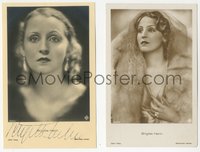 7f0003 BRIGITTE HELM group of 4 German Ross postcards 1920s one autographed by her, great portraits!