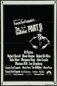 7f1085 GODFATHER PART II 1sh 1974 art of Al Pacino in Francis Ford Coppola classic sequel!