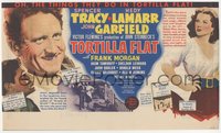 7f0351 TORTILLA FLAT herald 1942 Spencer Tracy, Hedy Lamarr, John Garfield, Steinbeck, ultra rare!