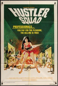 7f1123 HUSTLER SQUAD 1sh 1976 sexiest killer babes, you pay for the pleasure, the killing is free!