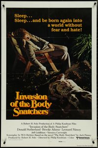 7f1132 INVASION OF THE BODY SNATCHERS style B int'l 1sh 1978 Kaufman remake, cool & different!