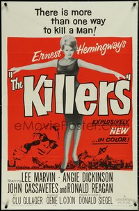 7f1147 KILLERS 1sh 1964 sexy full-length Angie Dickinson, Lee Marvin, directed by Don Siegel!