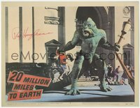 7f0080 20 MILLION MILES TO EARTH signed Fantasy #9 LC 1990 by Ray Harryhausen, best monster FX scene!