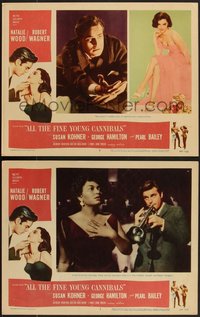 7f0875 ALL THE FINE YOUNG CANNIBALS 2 LCs 1960 Robert Wagner w/ sexy Natalie Wood and Pearl Bailey!