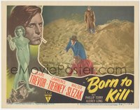 7f0543 BORN TO KILL LC #2 1946 Lawrence Tierney watches Elisha Cook Jr. threaten girl, film noir!