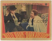 7f0556 DARK VICTORY LC 1939 great image of smoking Bette Davis in sport coat & derby, ultra rare!