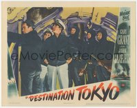 7f0558 DESTINATION TOKYO LC 1943 great close up of Cary Grant & men inside World War II submarine!