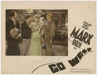 7f0273 GO WEST color-glos photolobby 1941 The Marx Bros. Groucho, Chico & Harpo, ultra rare!