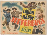 7f0086 JITTERBUGS signed TC 1943 by Vivian Blaine, who's with Stan Laurel & Oliver Hardy!