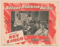 7f0569 KEY LARGO LC #4 1948 Lauren Bacall watches Claire Trevor take cigarette from Humphrey Bogart!