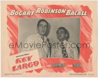 7f0571 KEY LARGO LC #5 1948 2-shot of Humphrey Bogart & Edward G. Robinson, John Huston film noir!