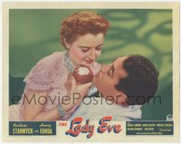 7f0572 LADY EVE LC 1941 Sturges, Barbara Stanwyck offers Henry Fonda a bite of her apple, rare!