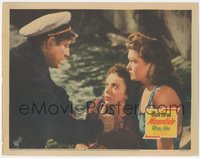 7f0579 MOONTIDE LC 1942 Jean Gabin threatening Ida Lupino & Reynolds, directed by Fritz Lang, rare!