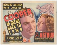 7f0515 MR. DEEDS GOES TO TOWN TC 1936 Gary Cooper & pretty Jean Arthur, Frank Capra comedy classic!