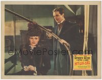 7f0581 MY GAL SAL LC 1942 c/u of worried Rita Hayworth sitting on stairs by John Sutton, ultra rare!