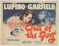 7f0516 OUT OF THE FOG TC 1941 art of sexy Ida Lupino & John Garfield, Thomas Mitchell, Eddie Albert