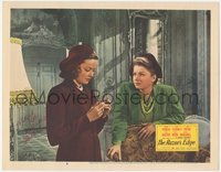 7f0090 RAZOR'S EDGE signed LC #3 1946 by Gene Tierney, who's with Anne Baxter, W. Somerset Maugham!