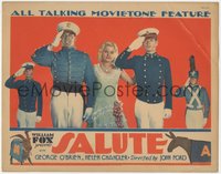 7f0592 SALUTE LC 1929 West Point cadet George O'Brien, Helen Chandler, ultra rare John Ford!